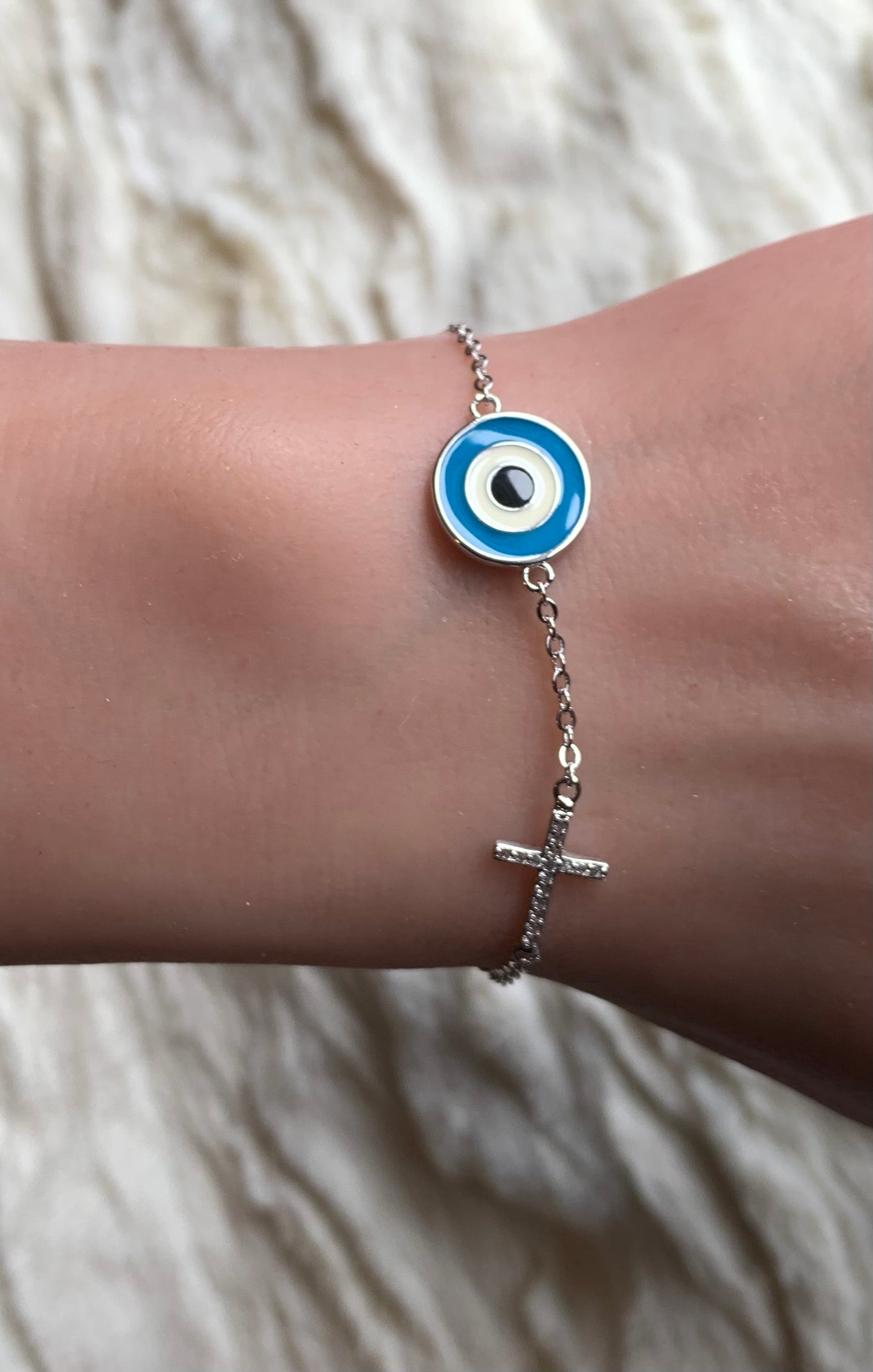 Evil eye cross