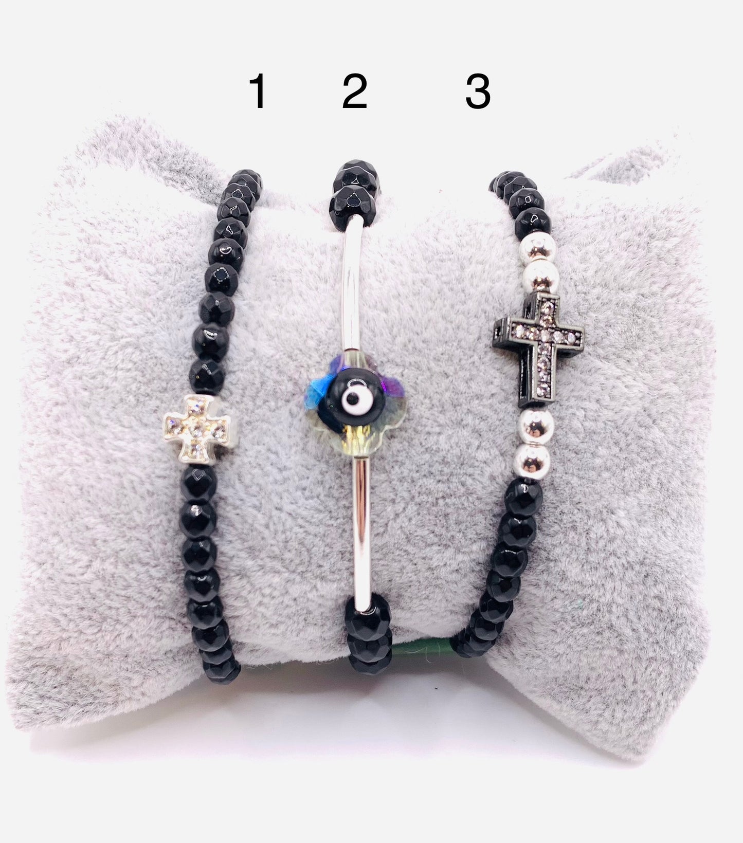 Black faceted