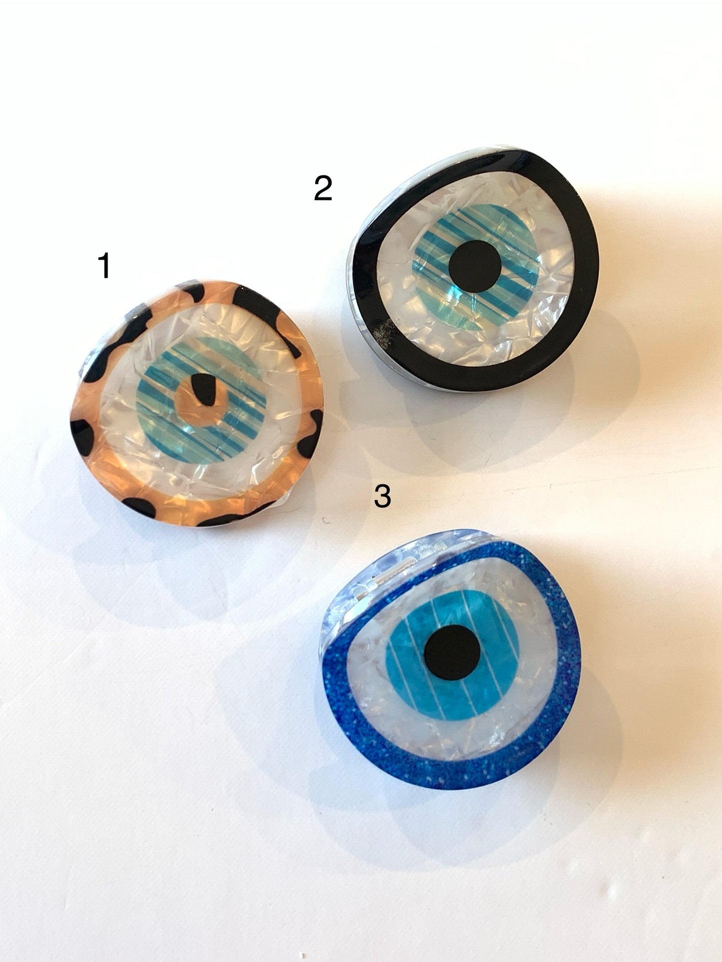 Evil eye clips