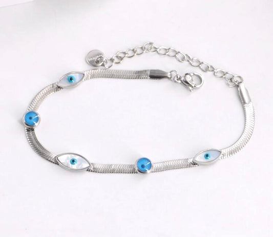 Snake chain eye bracelets