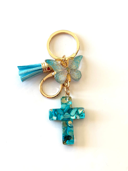 Cross keychain