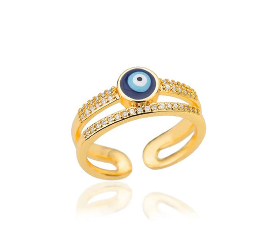 Gold evil eye